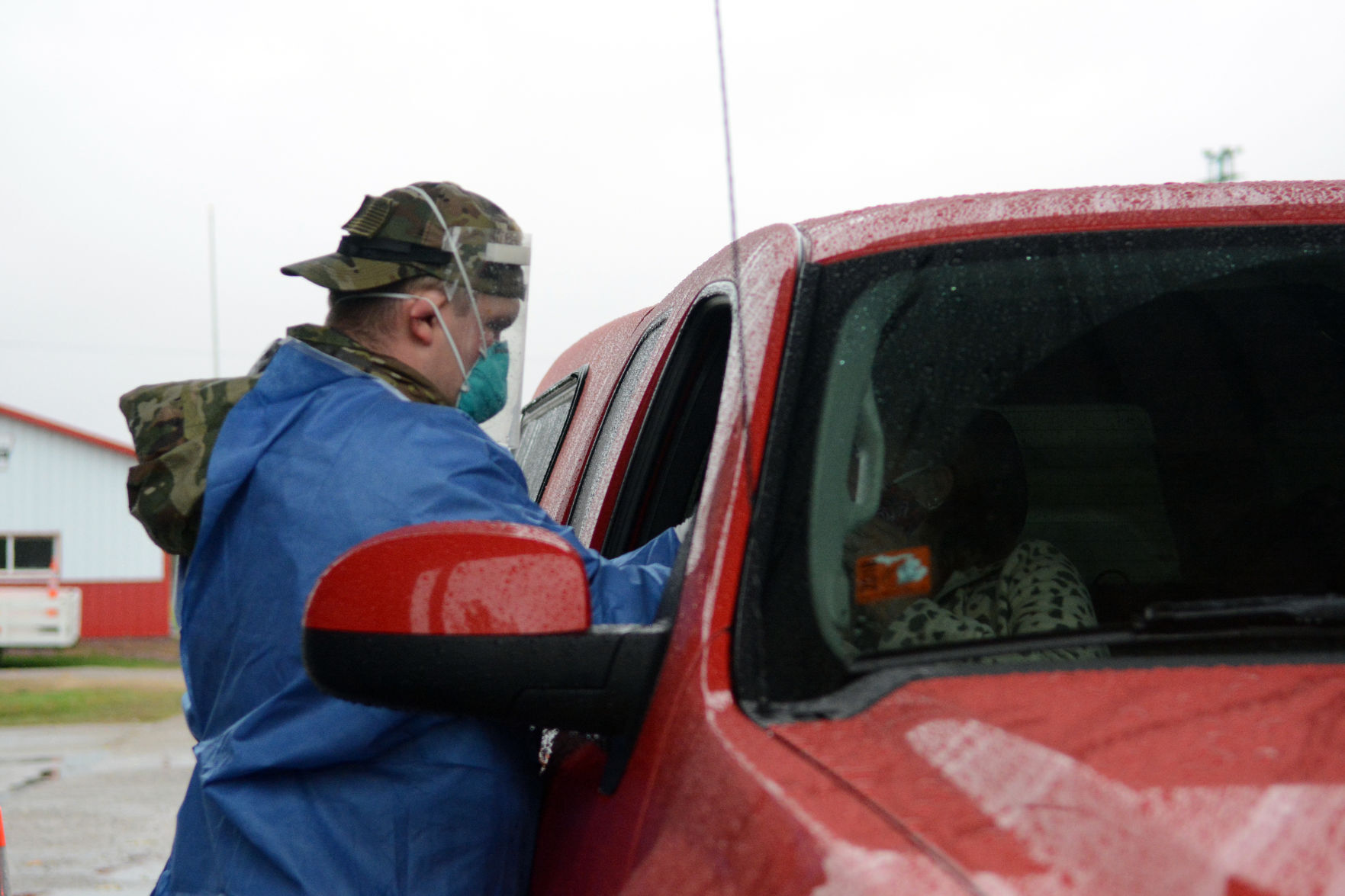 National Guard conducts COVID-19 testing in Baraboo, Oct. 12
